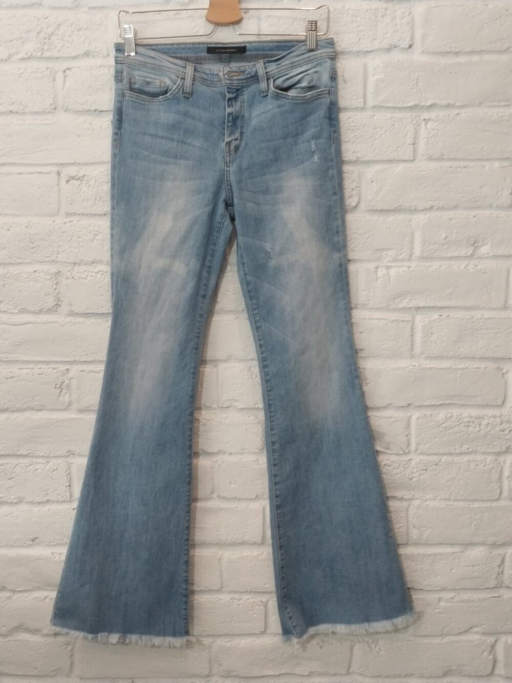 Flying Monkey Flare Jeans Womens 28 Blue Faded Bell Bottoms Boho Hippie Concert.